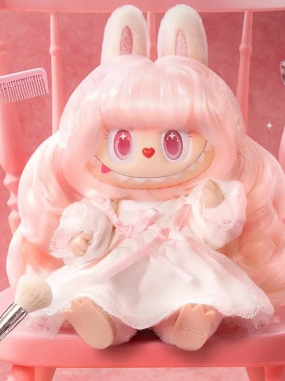 POP MART The Monsters Labubu Hair Salon Series Vinyl Plush Pendant Confirmed Box